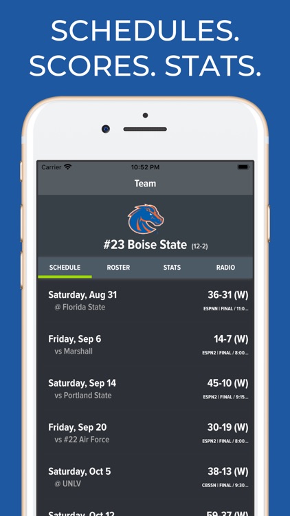 Boise State Football Schedules