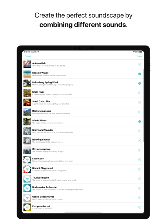 Screenshot #6 pour Noise – Mix HD Ambient Sounds