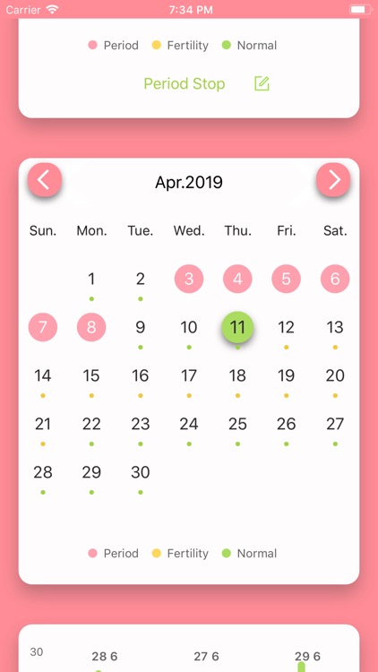 MMD Period Tracker Calendar