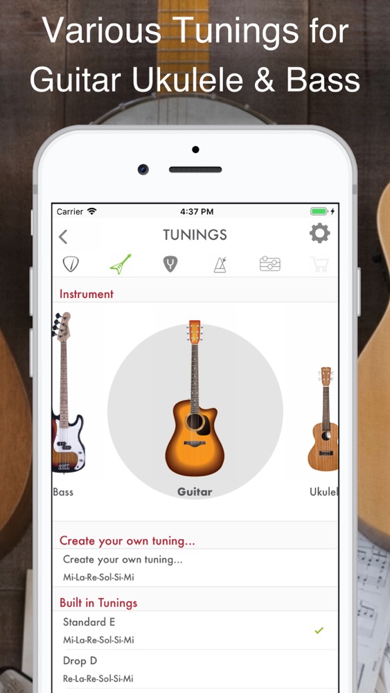 orange Rummet Erasure Guitar, Bass and Ukulele Tuner App for iPhone - Free Download Guitar, Bass  and Ukulele Tuner for iPad & iPhone at AppPure