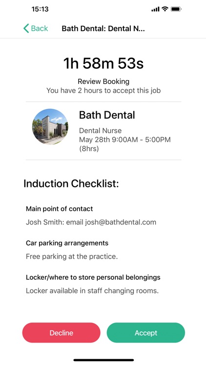 Mobile Molars Booking App