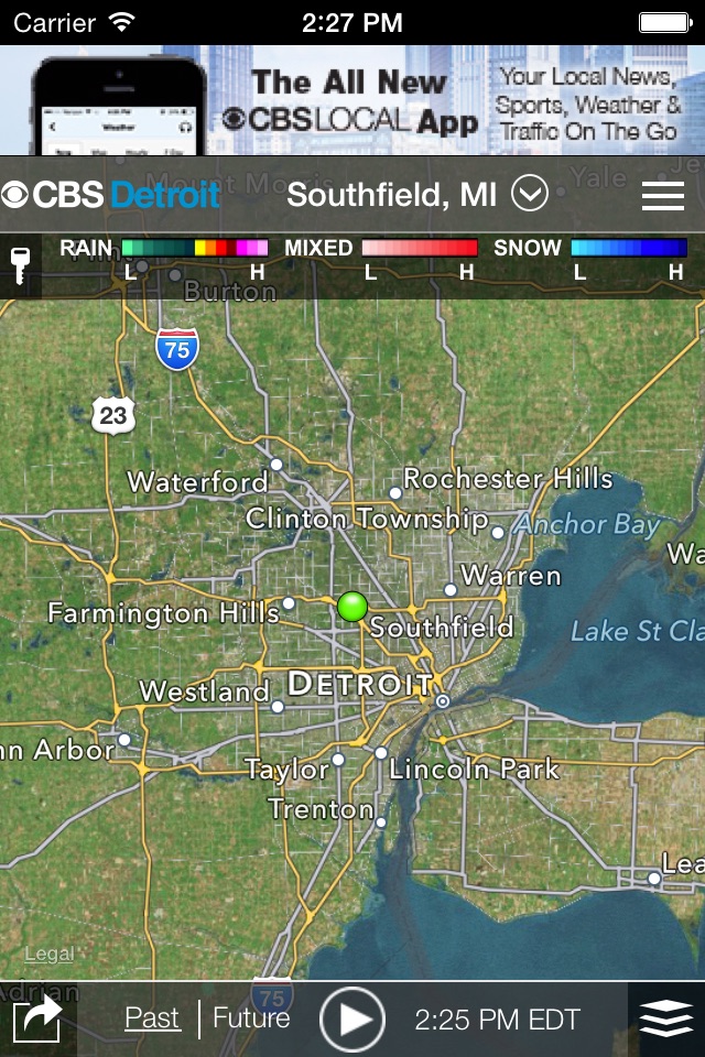 CBS Detroit Weather screenshot 2