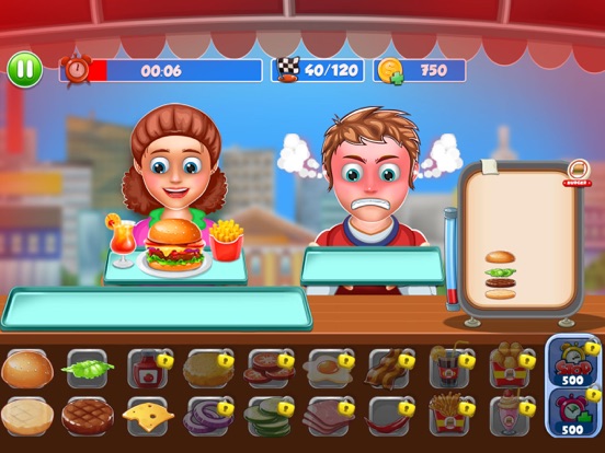 バーガー 料理 速い 食物 ゲームのおすすめ画像3