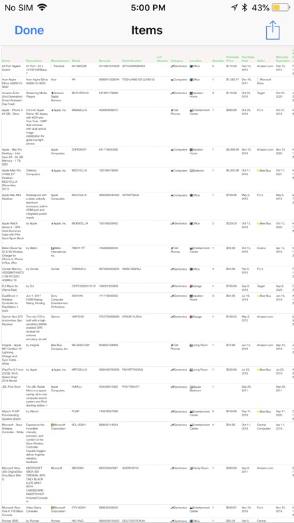 Nest Egg - Inventory In Cloud