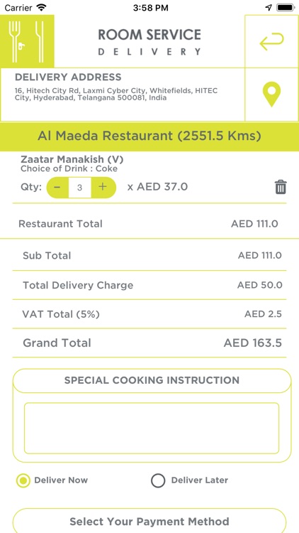 Room Service Delivery App screenshot-8