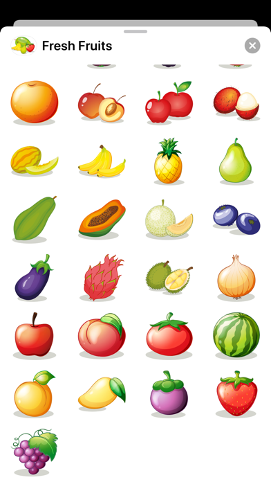 Healthy Fruit Berry Stickers