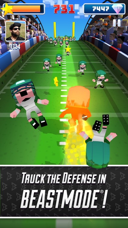 Marshawn Lynch Blocky Football screenshot-3