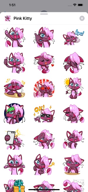 Pink Kitty Sticker Pack