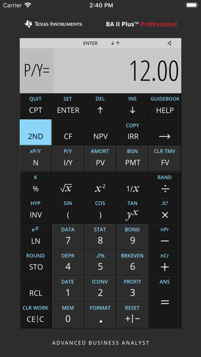 BA II Plus™ Financial Calc screenshot 2