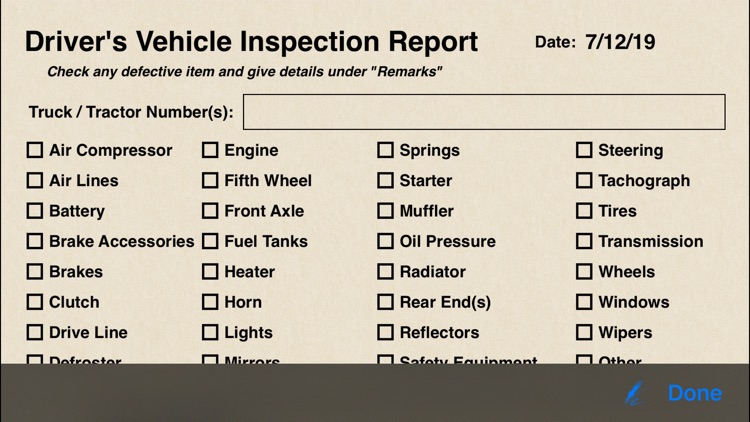 Drivers Daily Log