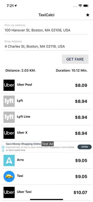 TaxiCalci - Compare Taxi Fares(圖3)-速報App