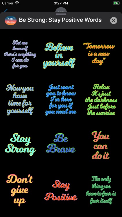 Stay Strong: Be Positive Words