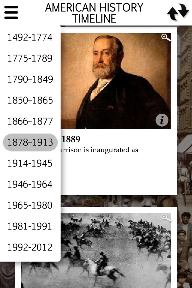 American History App: Timeline screenshot 2