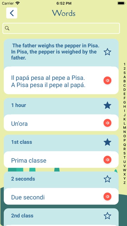 Search phrases in Italian screenshot-3