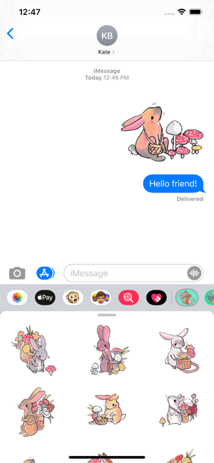 Mushroom Bunny Stickers(圖1)-速報App