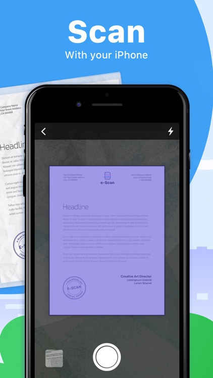 e-Scan: PDF Docs Scanner App screenshot-0