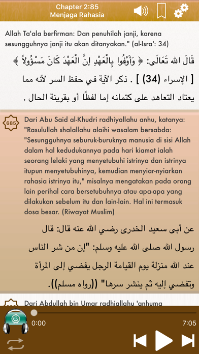 How to cancel & delete Riyad As-Salihin Audio mp3 in Indonesian and in Arabic - 1896 Hadis - di Bahasa Indonesia dan di Arab (Lite) - رياض الصالحين from iphone & ipad 4