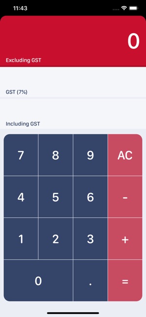 Singaporean GST Calculator