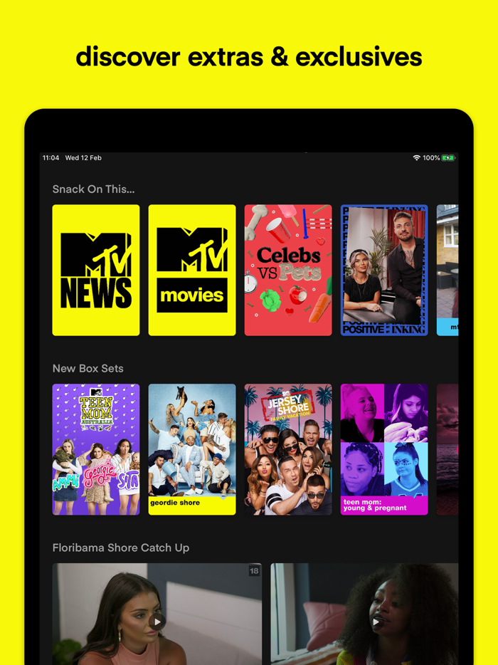 MTV Play on demand reality tv
