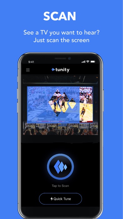 Tunity: Hear any muted TV - for your iPhone screenshot