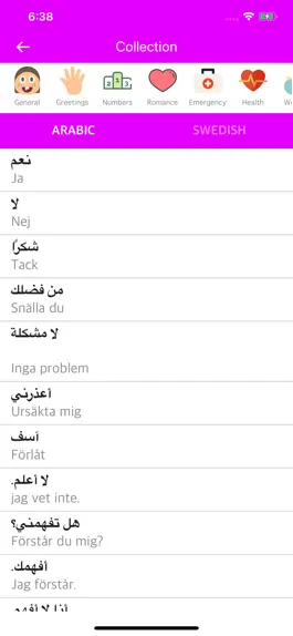 Game screenshot Arabic Swedish Dictionary apk