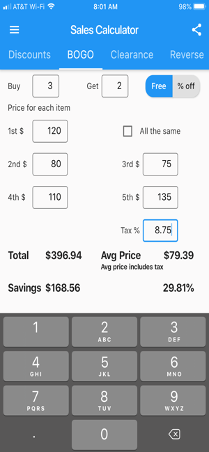 Price & Discount Calculator(圖2)-速報App