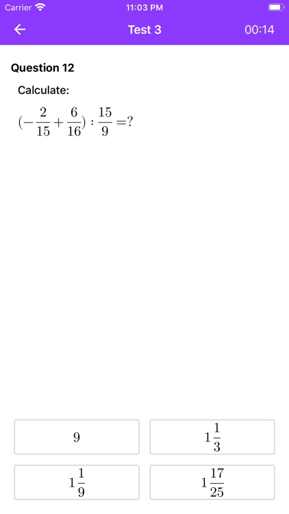 Fraction Tests