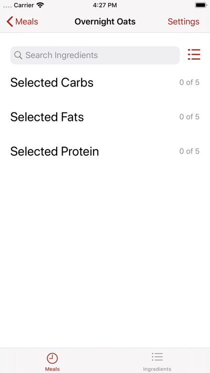 Zone Meal Planner