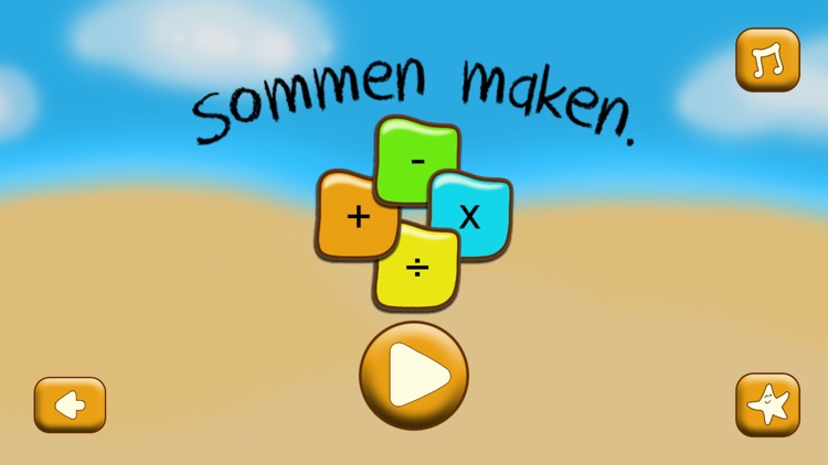 Sommen maken.