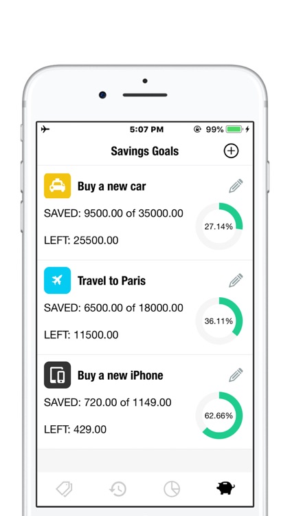 NextCost-Daily Cost,My Savings screenshot-3