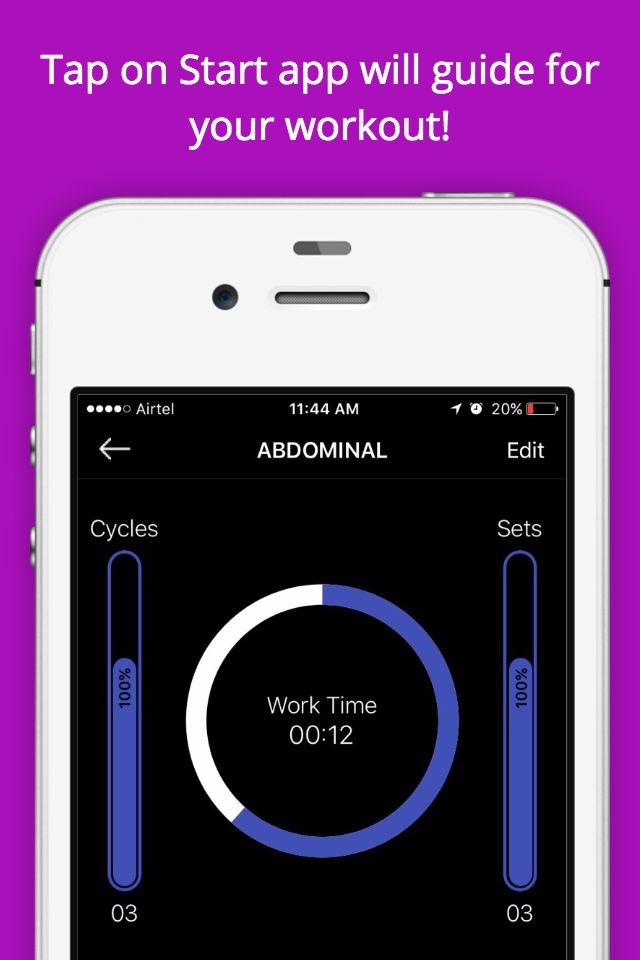 Workout Timer Stopwatch tabata screenshot 2