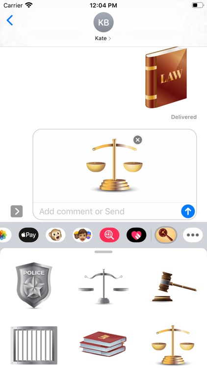 Derecho Justice Stickers