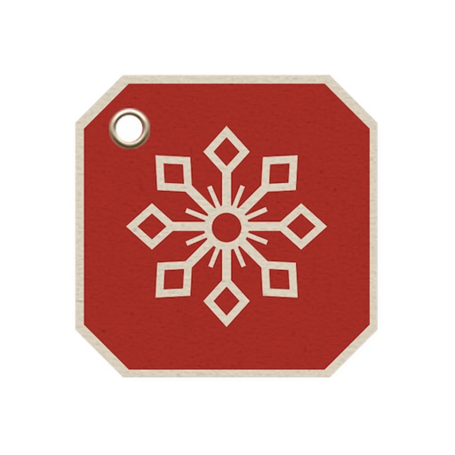 Christmas gift tags stickers icon