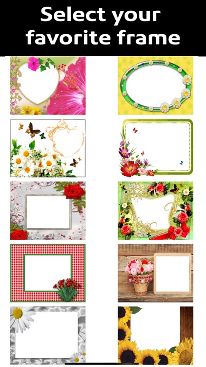 Beautiful Flowers Photo Frames