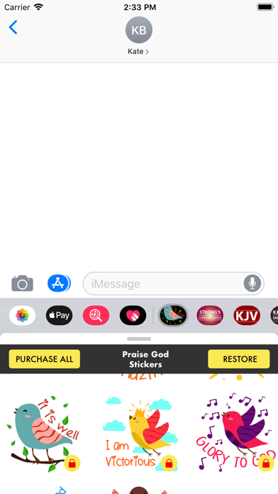 Praise God Stickers For Chat screenshot 2