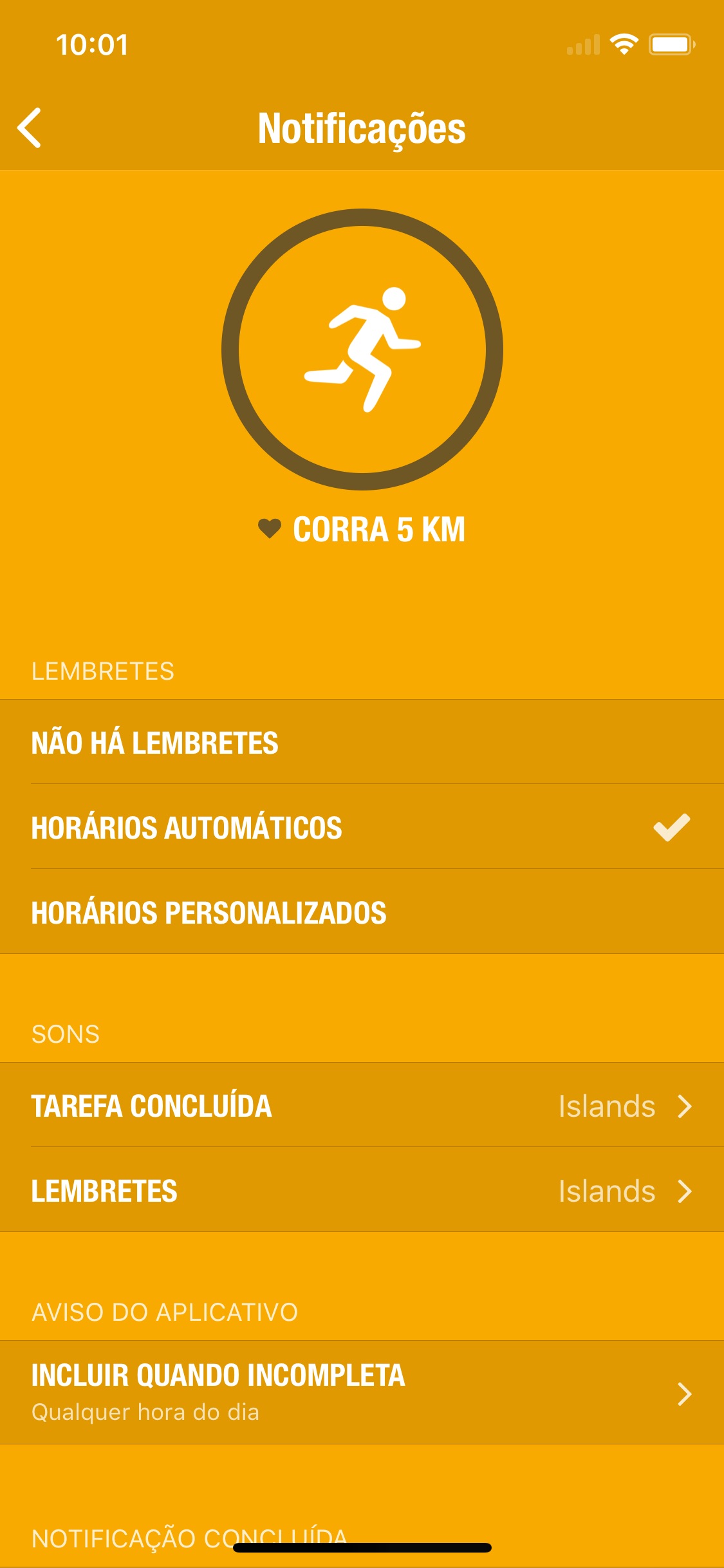 Screenshot do app Streaks