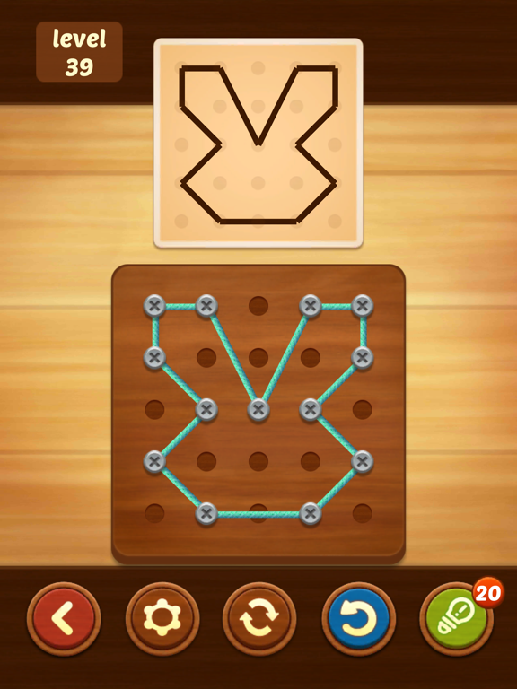 iPad Image of Line Puzzle: String Art