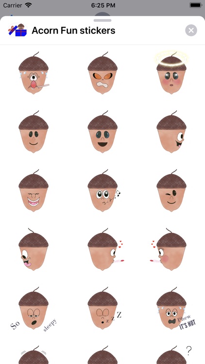 Acorn Fun stickers