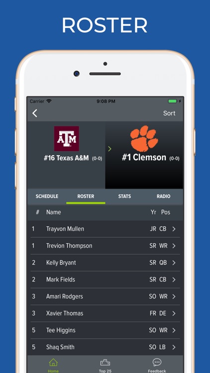 Clemson Football Schedules