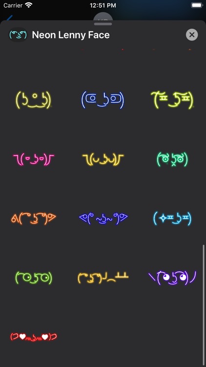 Lenny Face with Neon Light screenshot-3