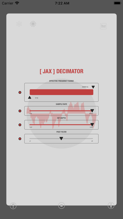 JAX Decimator (Audio Unit) screenshot 2
