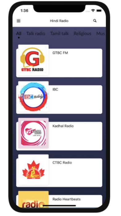 Hindi Radios-Top Indian Radios screenshot 3