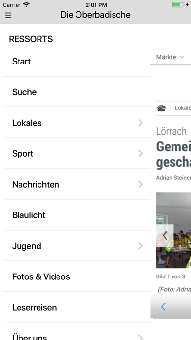 Die Oberbadische Online screenshot 2