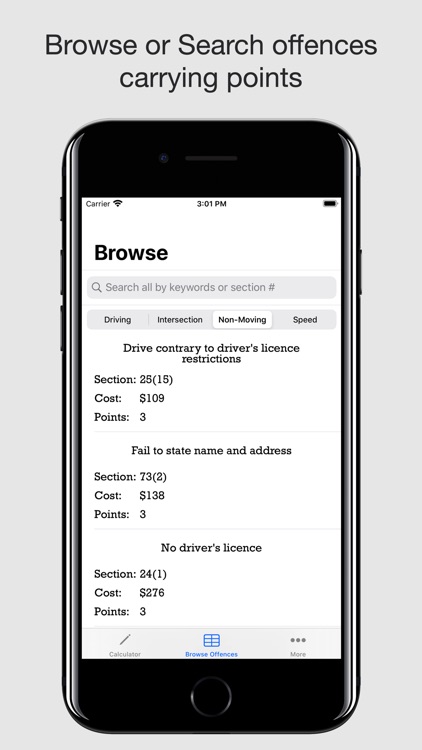 BC Traffic Tickets Calculator