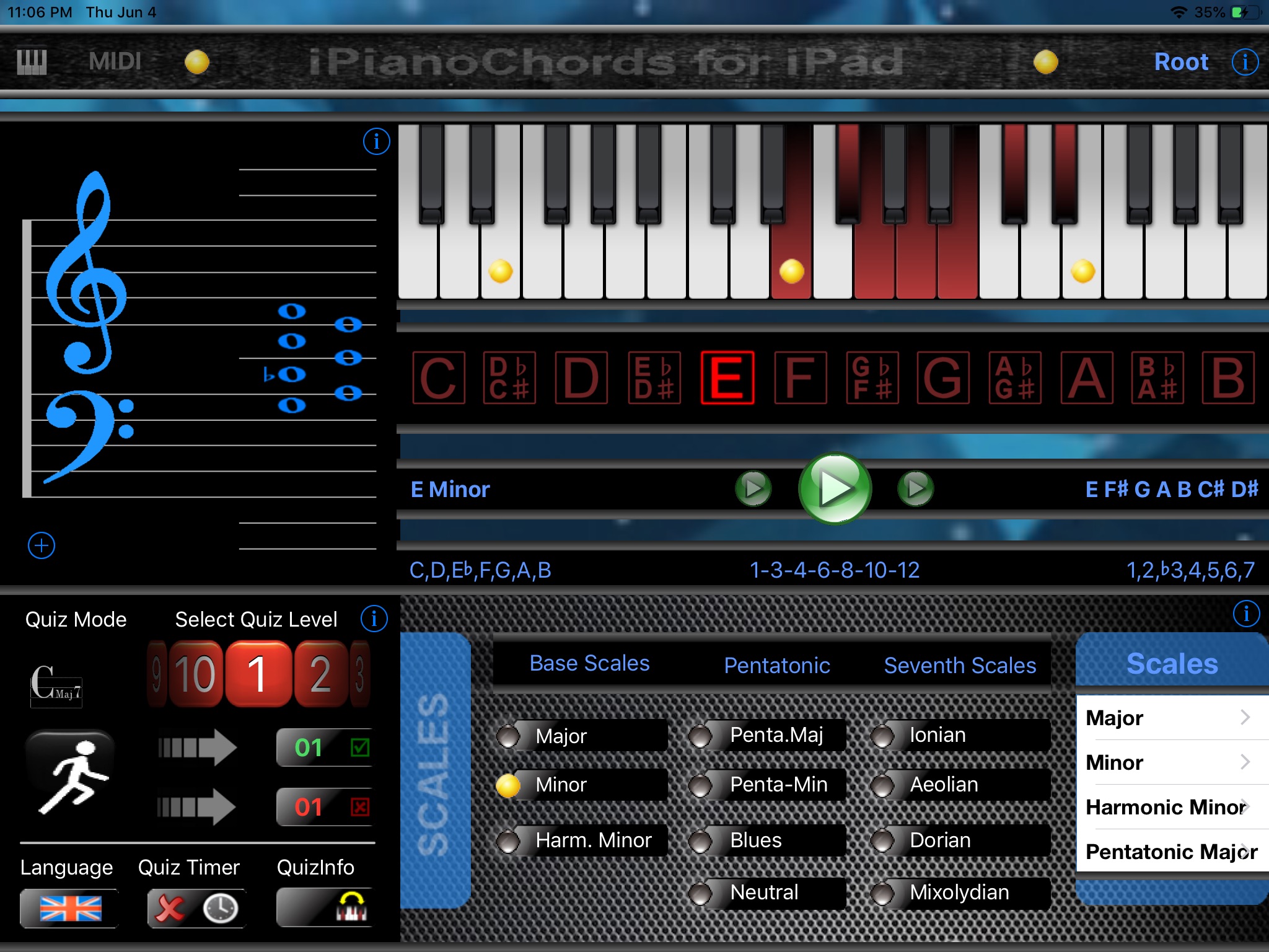 iPiano Chords HD screenshot 4