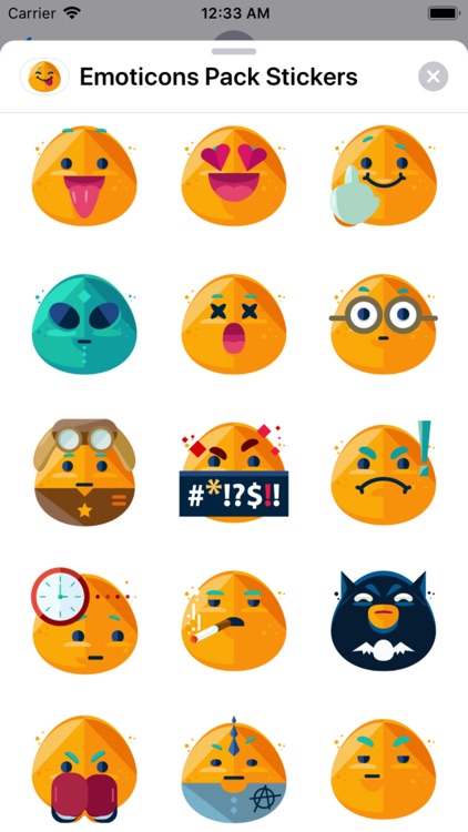 Emoticons Pack Stickers