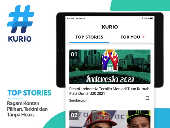 Kurio – App Berita Indonesiaのおすすめ画像1