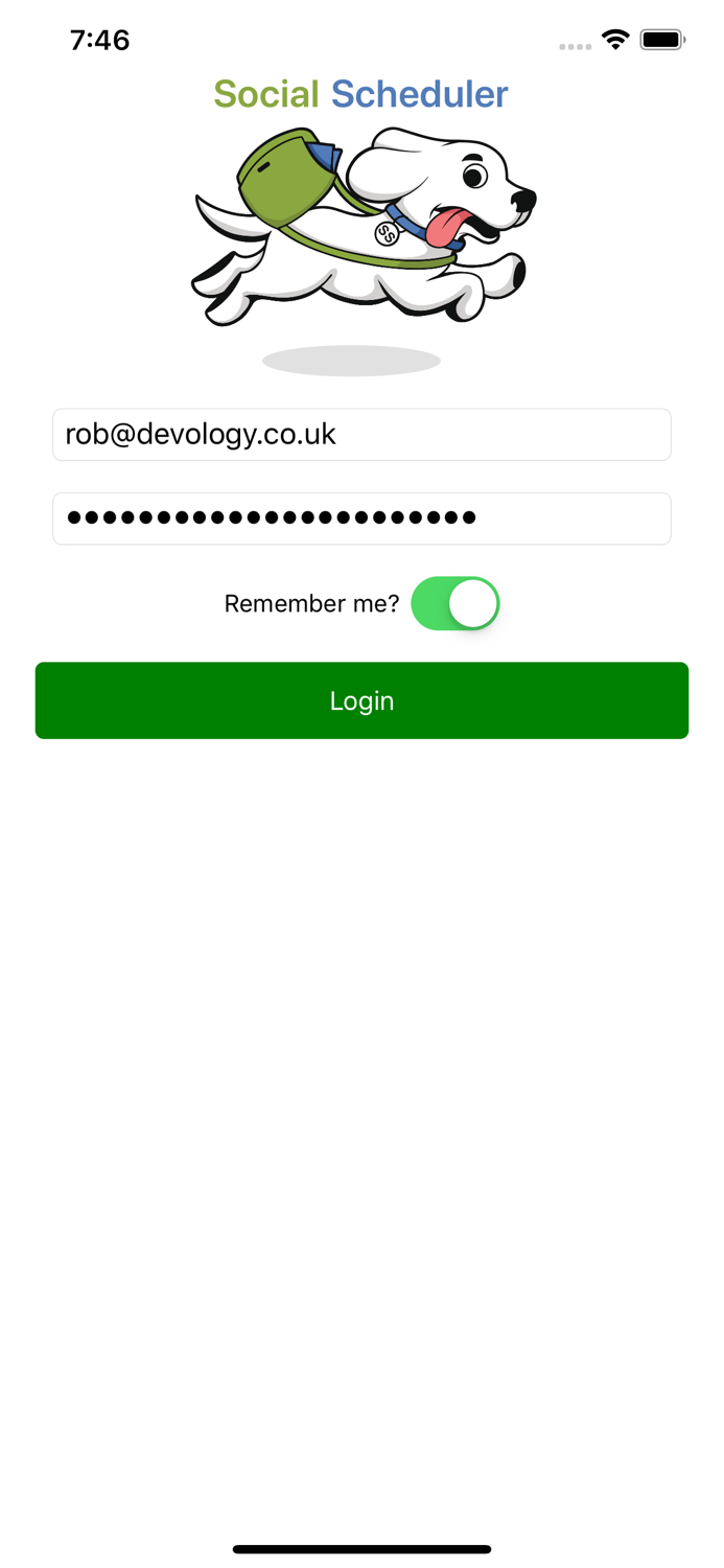 Social Scheduler App
