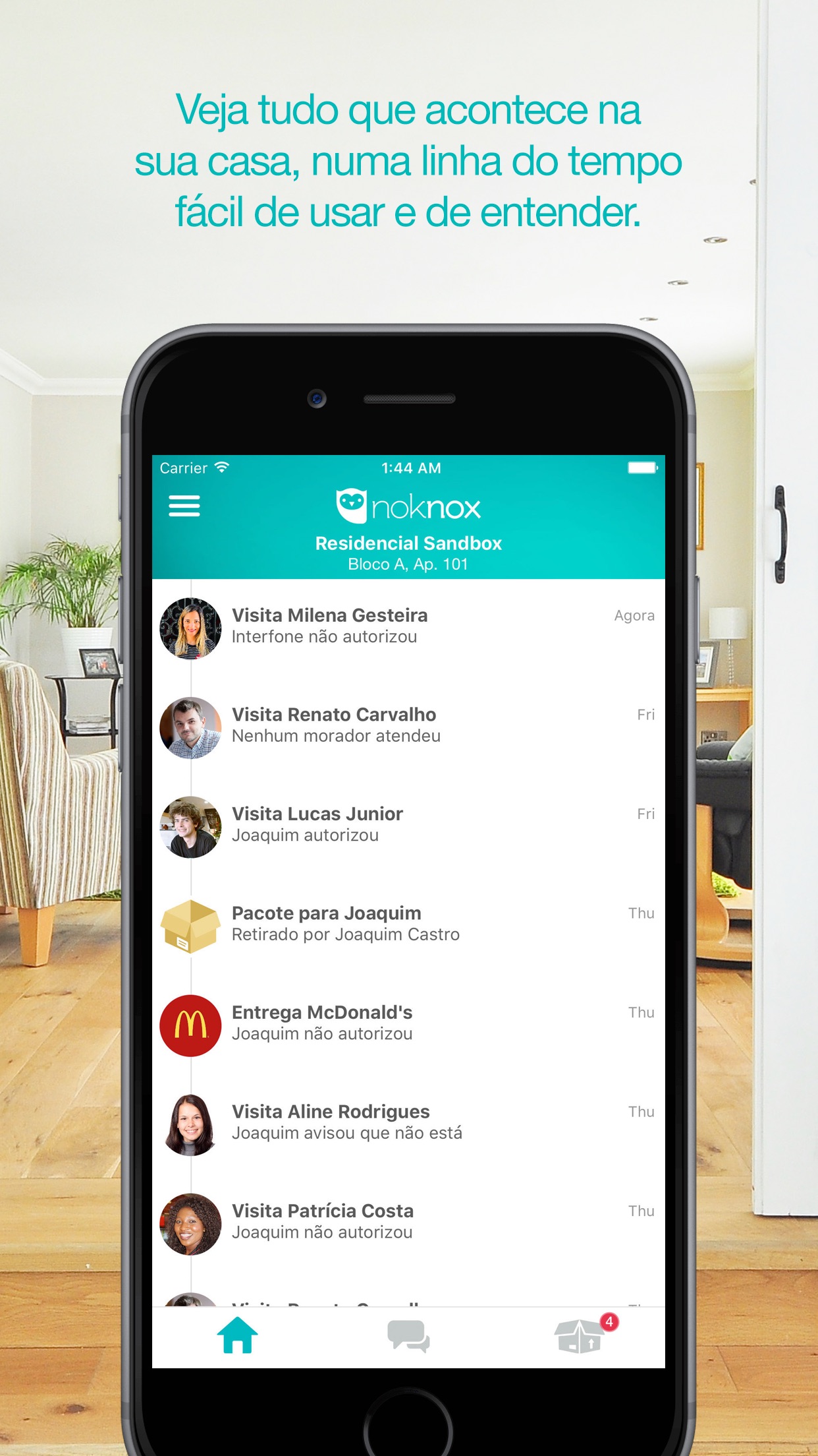 Screenshot do app Noknox - App do Condomínio