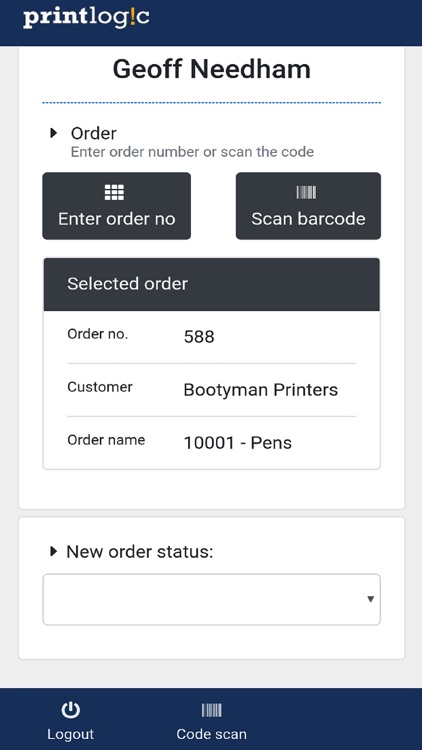 Printlogic Order Status